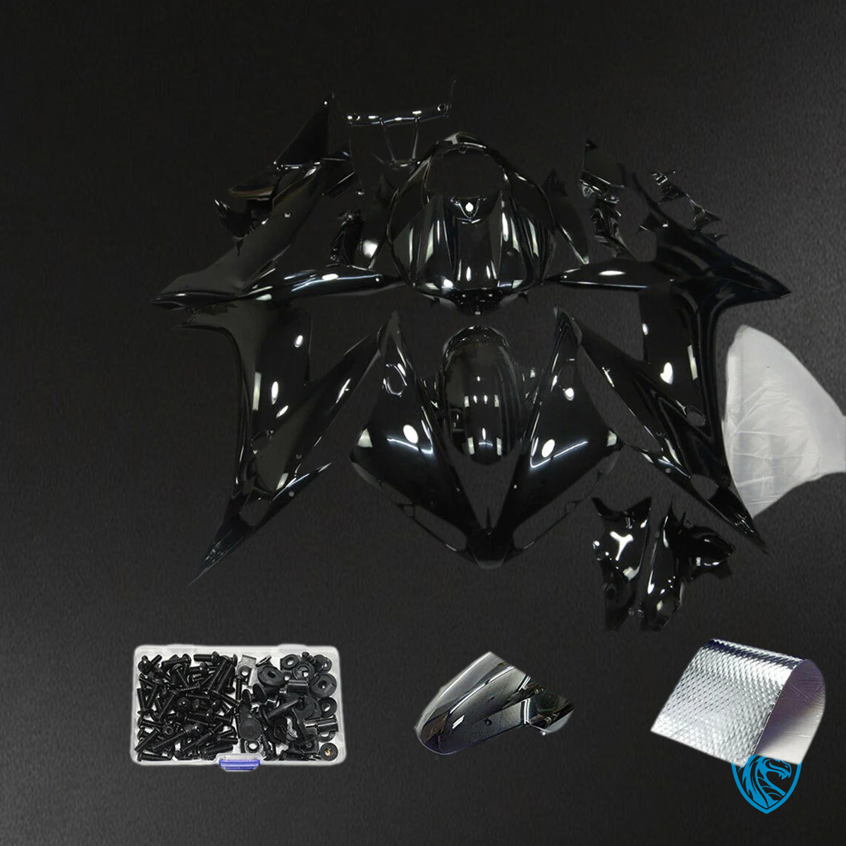 Yamaha YZF R1 (2004-2006) Gloss Black Fairing Kit | ABS Bodywork