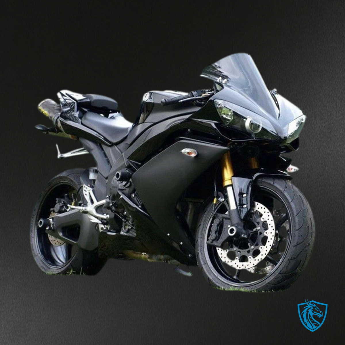 Yamaha YZF R1 (2007-2008) Gloss Matt Black - MERGEment Motorcycle Fairing Kit