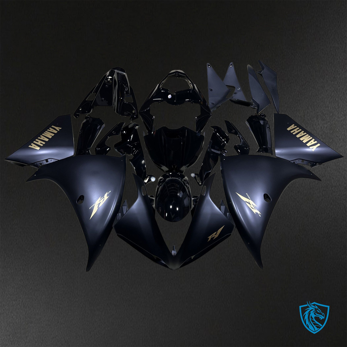 Yamaha YZF R1 (2009-2011) Gloss Black - Custom ABS Fairing Kit