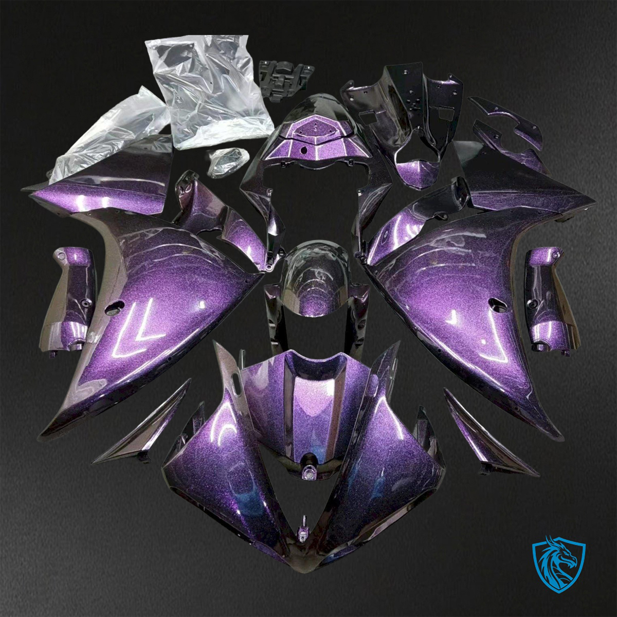 Yamaha YZF R1 (2009-2011) Gloss Purple ABS Bodywork - Fairings Kit
