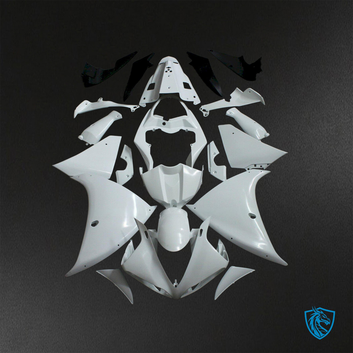 Yamaha YZF R1 (2009-2011) White - Custom ABS Fairing Kit