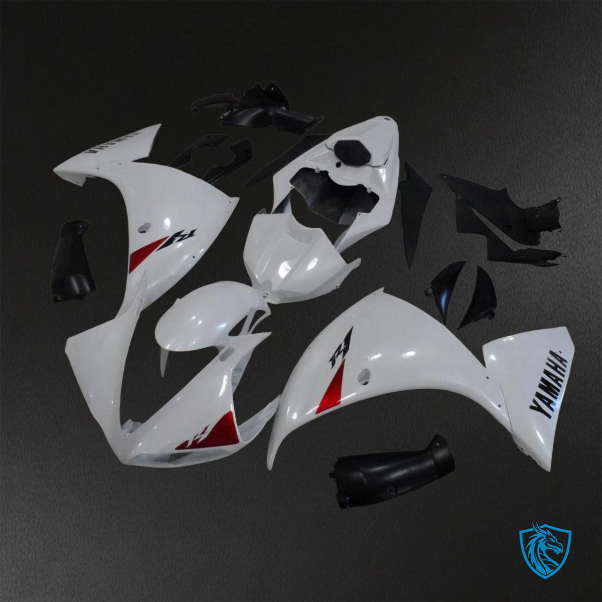 Yamaha YZF R1 (2009-2011) Gloss White & Red ABS Bodywork - Fairings Kit