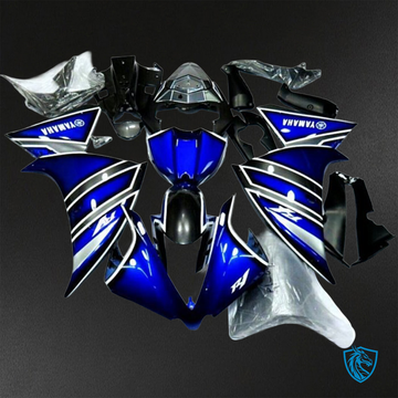 Yamaha YZF R1 (2009-2011) Gloss Blue, Black & White Fairings Kit - Aftermarket ABS Bodywork