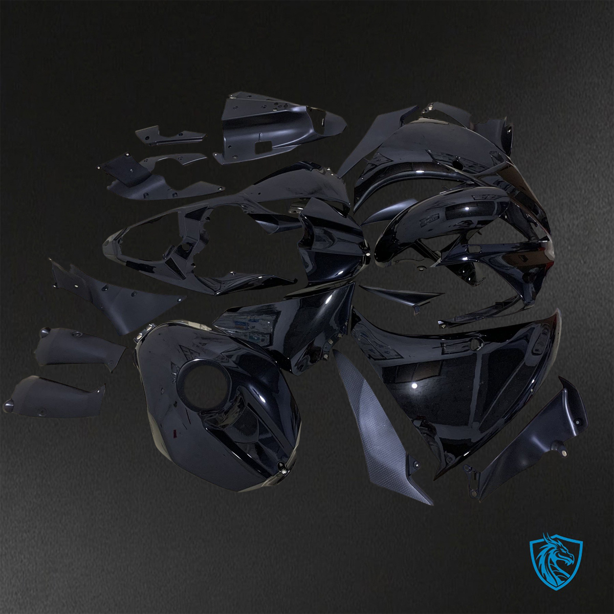 Yamaha YZF R1 (2009-2011) Gloss Black ABS Bodywork - Fairings Kit
