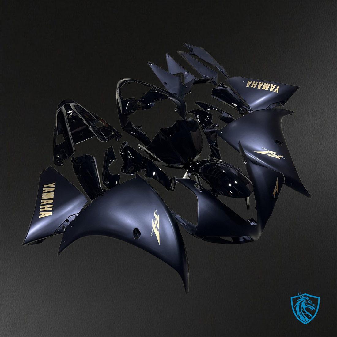 Yamaha YZF R1 (2009-2011) Gloss Black - Custom ABS Fairing Kit