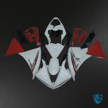 Yamaha YZF R1 (2009-2011) Gloss Red & White Fairings Kit - Aftermarket ABS Bodywork