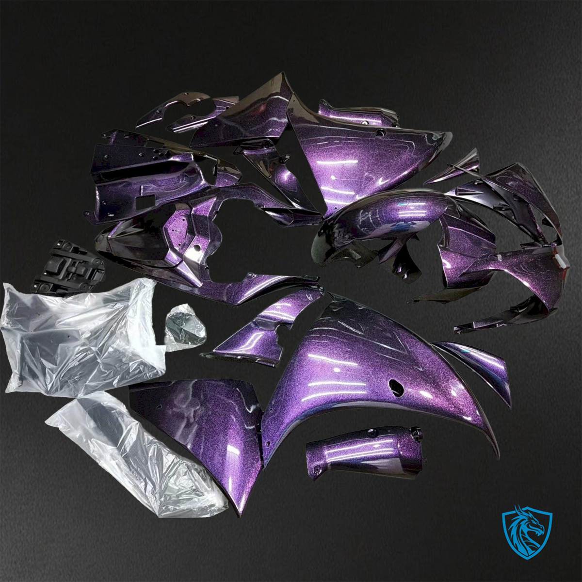 Yamaha YZF R1 (2009-2011) Gloss Purple ABS Bodywork - Fairings Kit