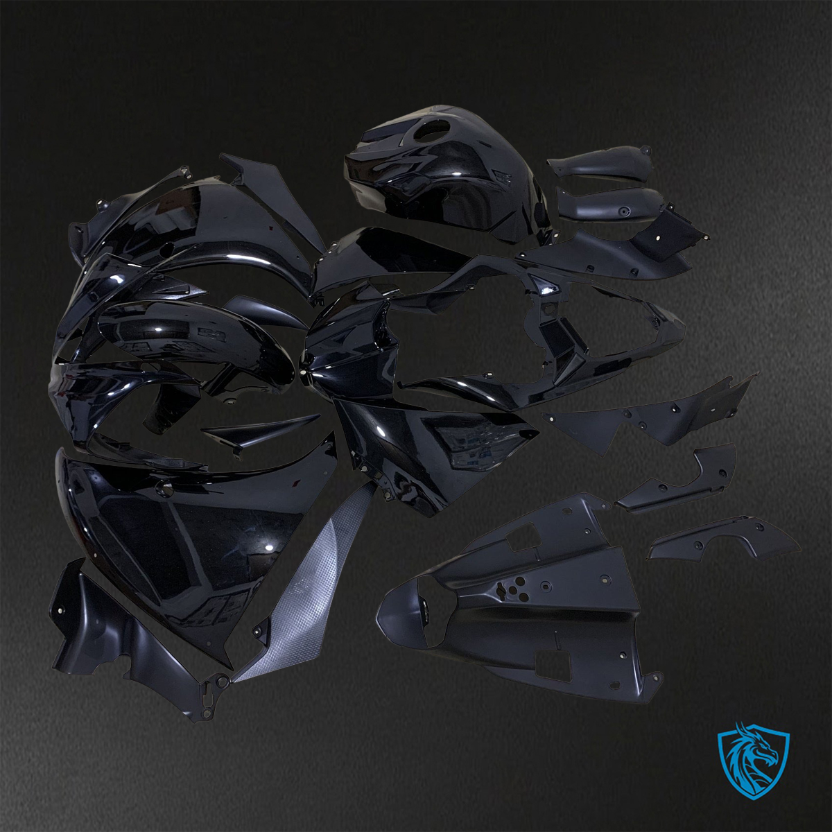 Yamaha YZF R1 (2009-2011) Gloss Black ABS Bodywork - Fairings Kit