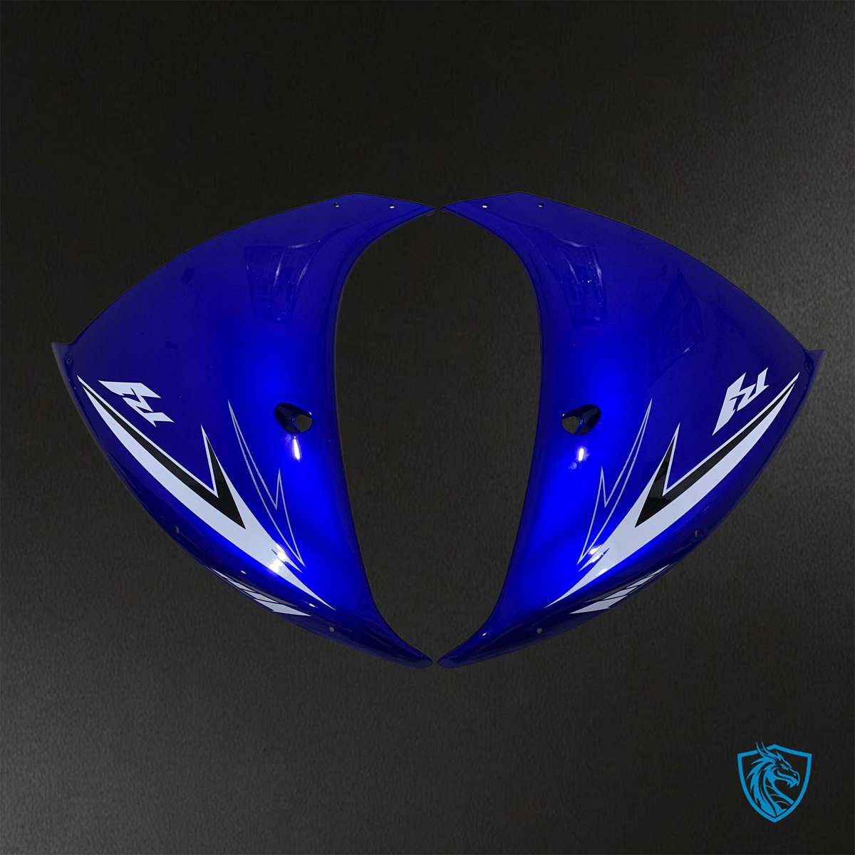 Yamaha YZF R1 (2009-2011) Gloss Blue & White - Custom ABS Fairing Kit