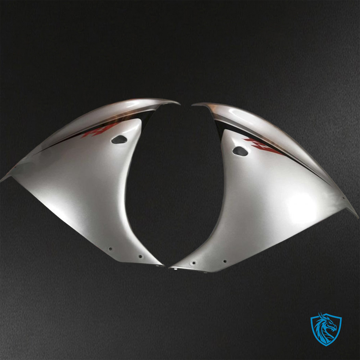 Yamaha YZF R1 (2009-2011) Gloss White & Silver - Replacement Motorcycle Fairings Kit