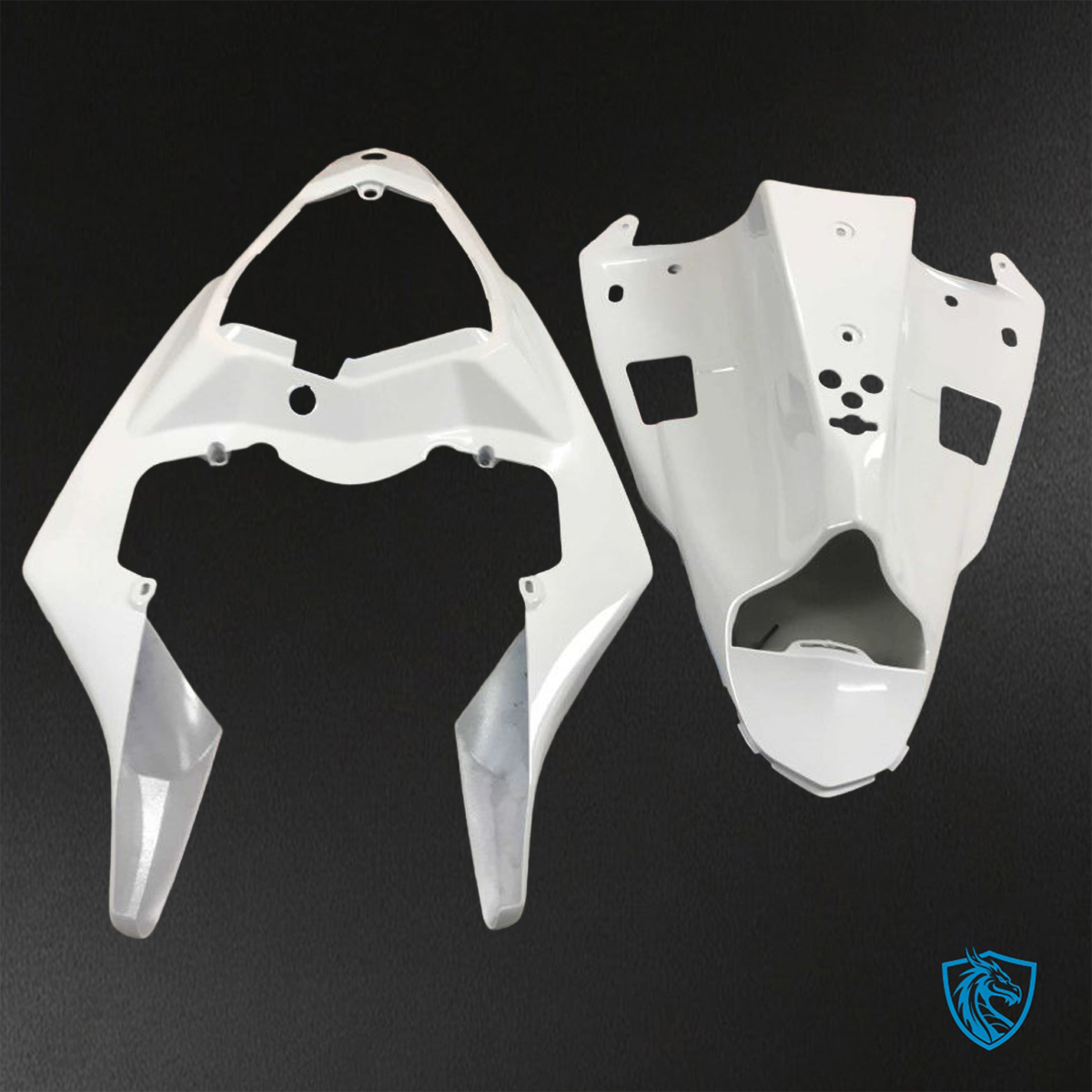Yamaha YZF R1 (2009-2011) Gloss White & Silver - Replacement Motorcycle Fairings Kit