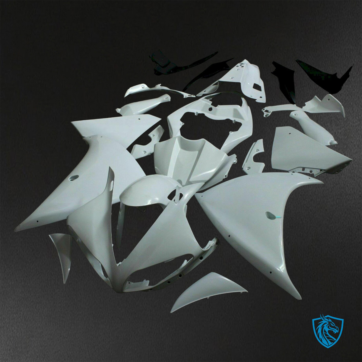 Yamaha YZF R1 (2009-2011) White - Custom ABS Fairing Kit