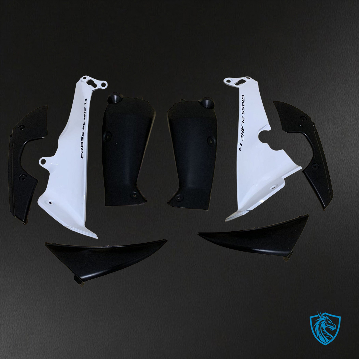 Yamaha YZF R1 (2009-2011) Gloss Blue & White - Custom ABS Fairing Kit