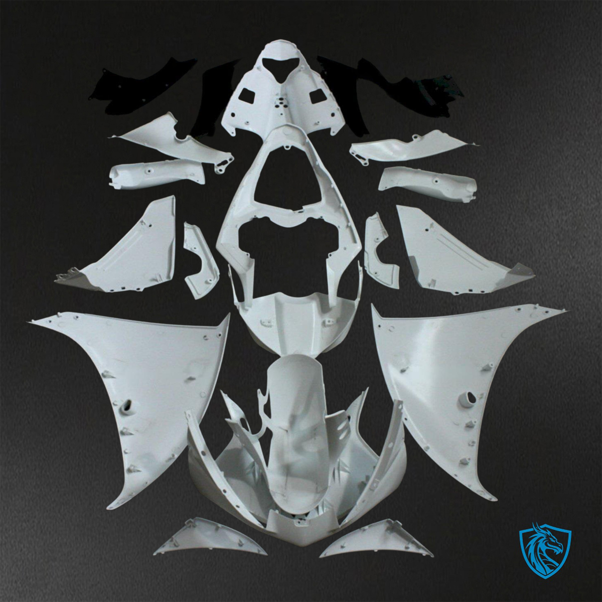 Yamaha YZF R1 (2009-2011) White - Custom ABS Fairing Kit