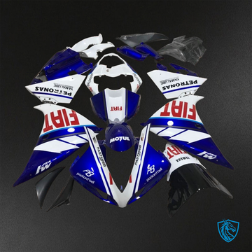 Yamaha YZF R1 (2009-2011) Gloss Blue & White - Replacement Motorcycle Fairings Kit