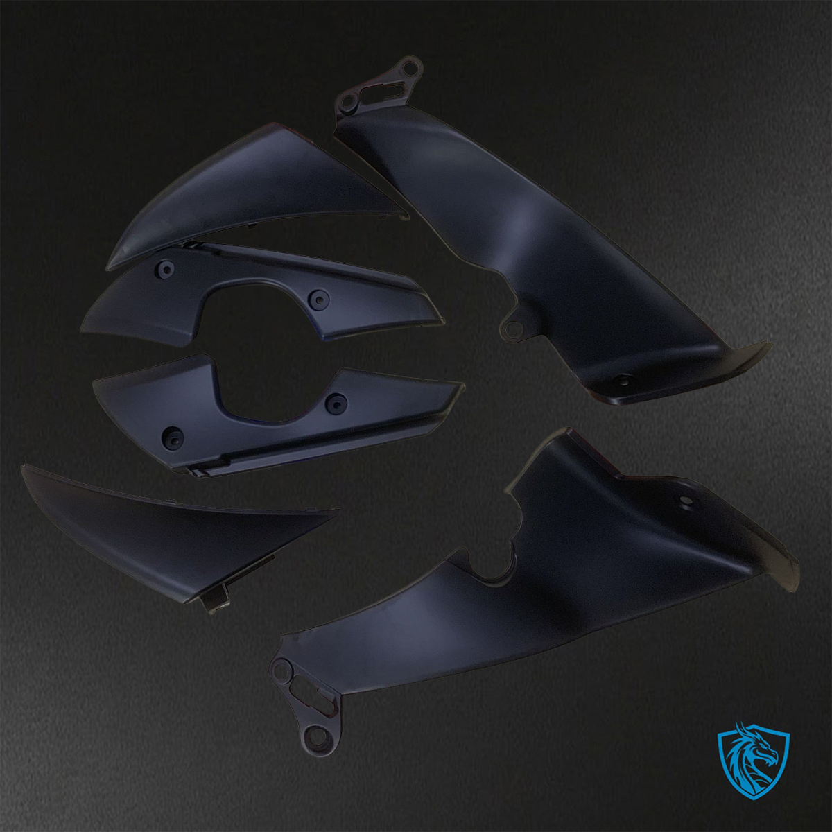 Yamaha YZF R1 (2009-2011) Matte Black Monster - Replacement Motorcycle Fairings Kit