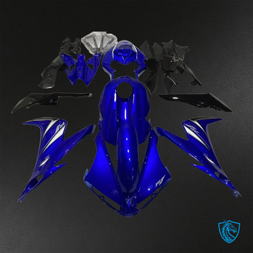 Yamaha YZF R1 (2012-2014) Gloss Blue & Black Fairings Kit - Aftermarket ABS Bodywork