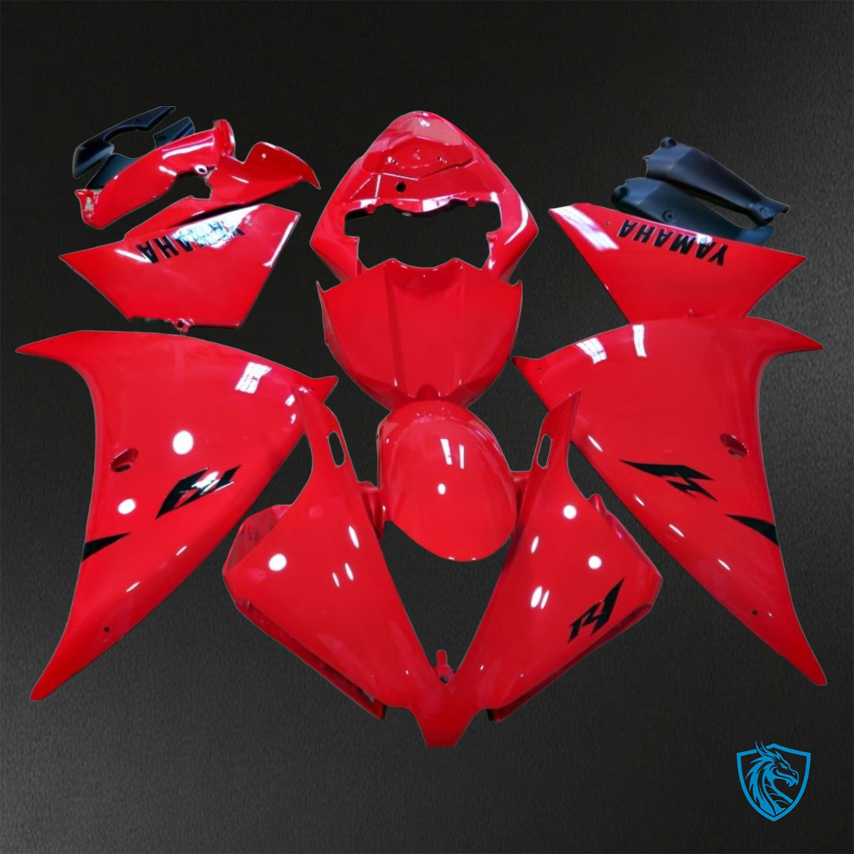 Yamaha YZF R1 (2012-2014) Gloss Red - Replacement Motorcycle Fairings Kit