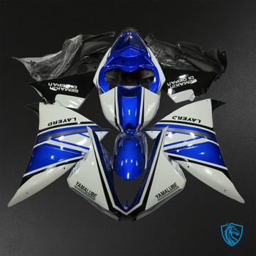 Yamaha YZF R1 (2012-2014) White & Blue - Replacement Motorcycle Fairings Kit