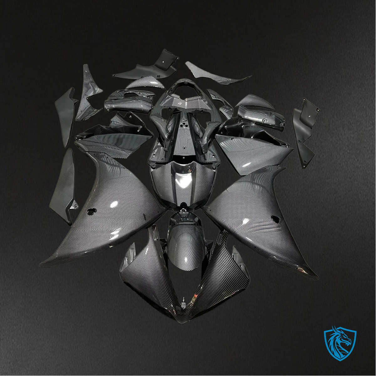 Yamaha YZF R1 (2012-2014) Black ABS Bodywork - Fairings Kit
