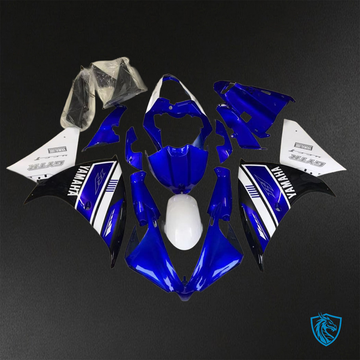 Yamaha YZF R1 (2012-2014) Gloss White & Blue - Replacement Motorcycle Fairings Kit