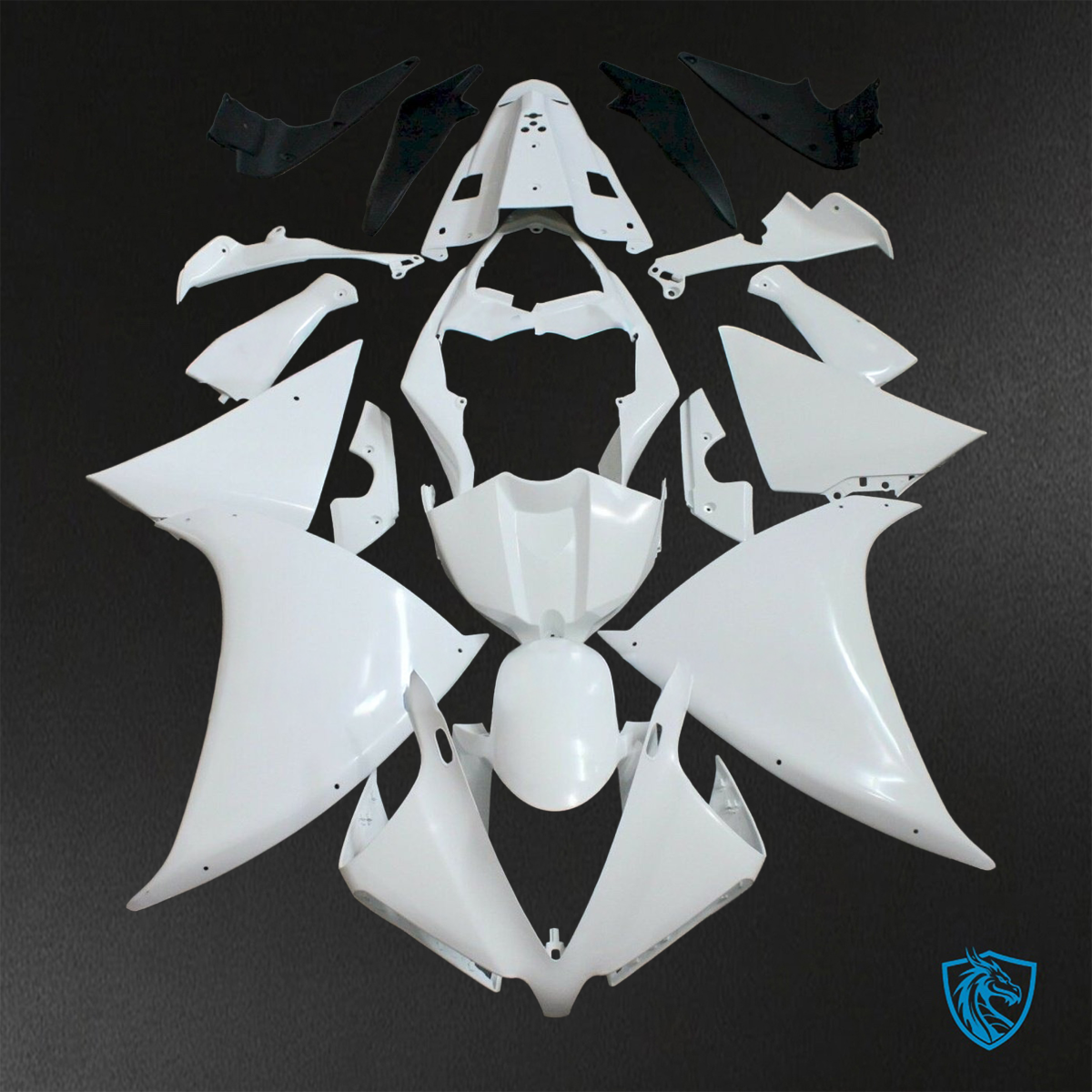 Yamaha YZF R1 (2012-2014) White - Custom ABS Fairing Kit