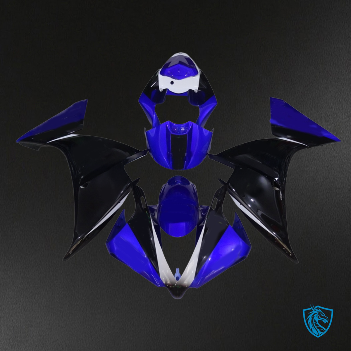 Yamaha YZF R1 (2012-2014) Blue & Black - Replacement Motorcycle Fairings Kit