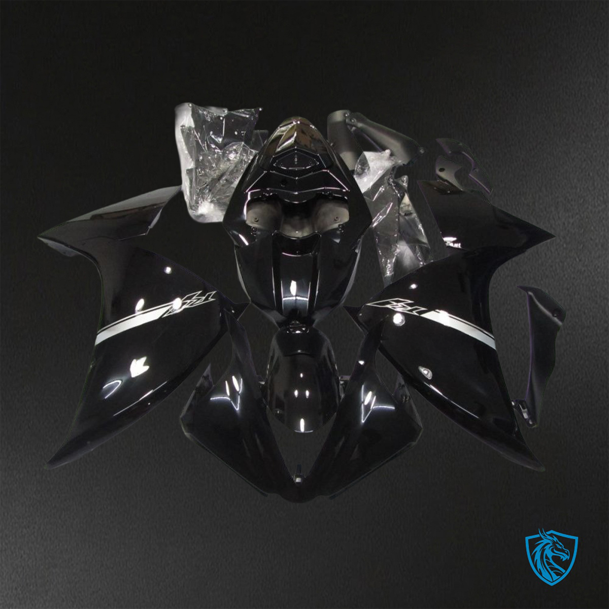 Yamaha YZF R1 (2012-2014) Gloss Black - Custom ABS Fairing Kit
