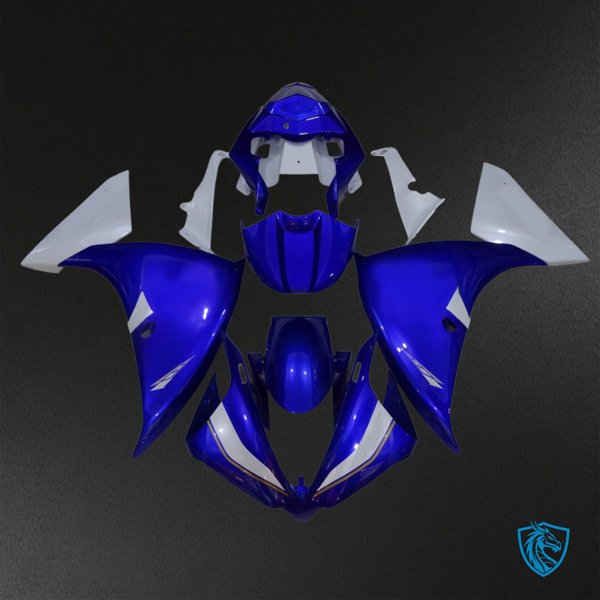 Yamaha YZF R1 (2012-2014) Blue & Grey - Replacement Motorcycle Fairings Kit