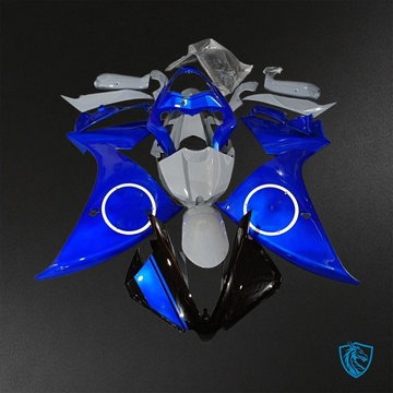 Yamaha YZF R1 (2012-2014) Gloss Grey & Blue - Replacement Motorcycle Fairings Kit