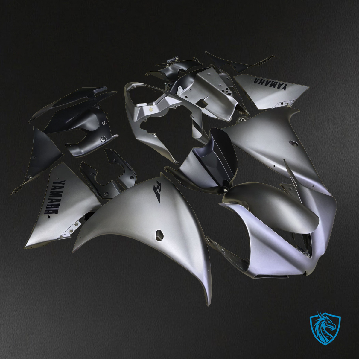 Yamaha YZF R1 (2012-2014) Matte Grey - Custom ABS Fairing Kit