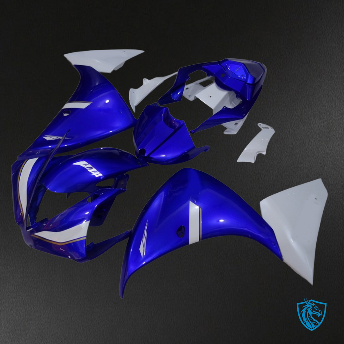 Yamaha YZF R1 (2012-2014) Blue & Grey - Replacement Motorcycle Fairings Kit