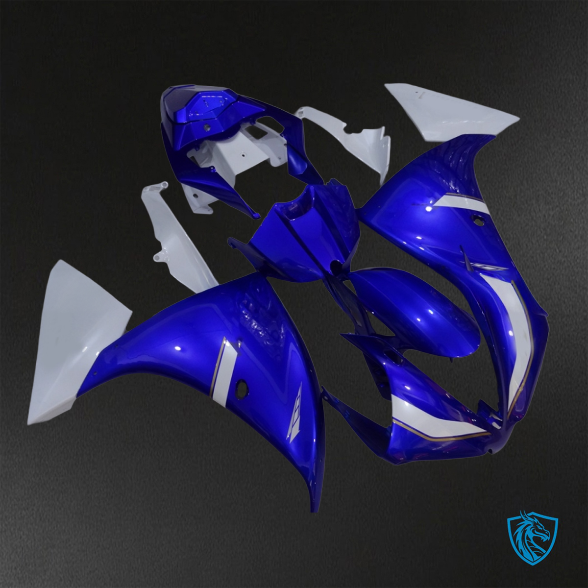 Yamaha YZF R1 (2012-2014) Blue & Grey - Replacement Motorcycle Fairings Kit