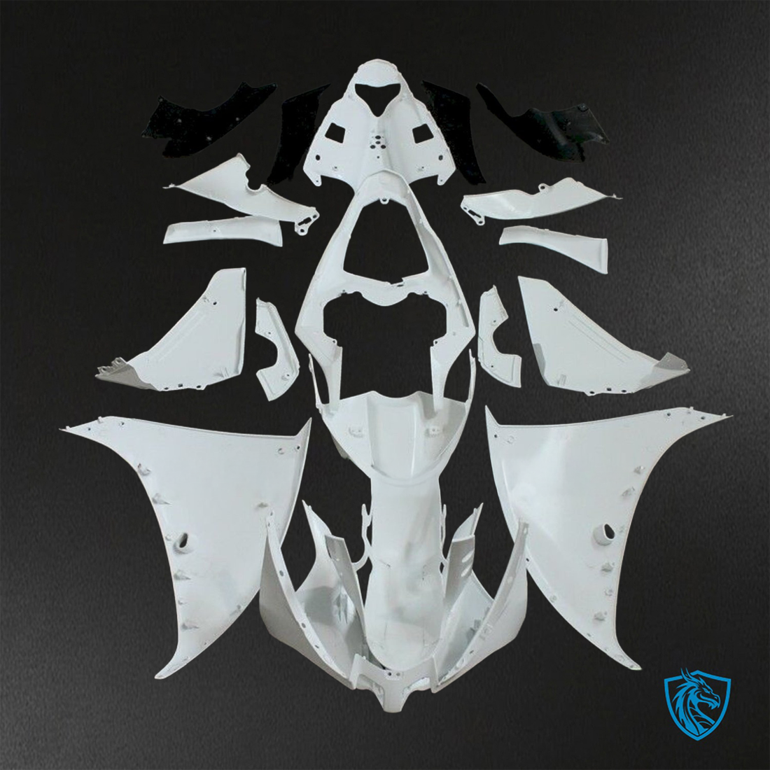 Yamaha YZF R1 (2012-2014) White - Custom ABS Fairing Kit
