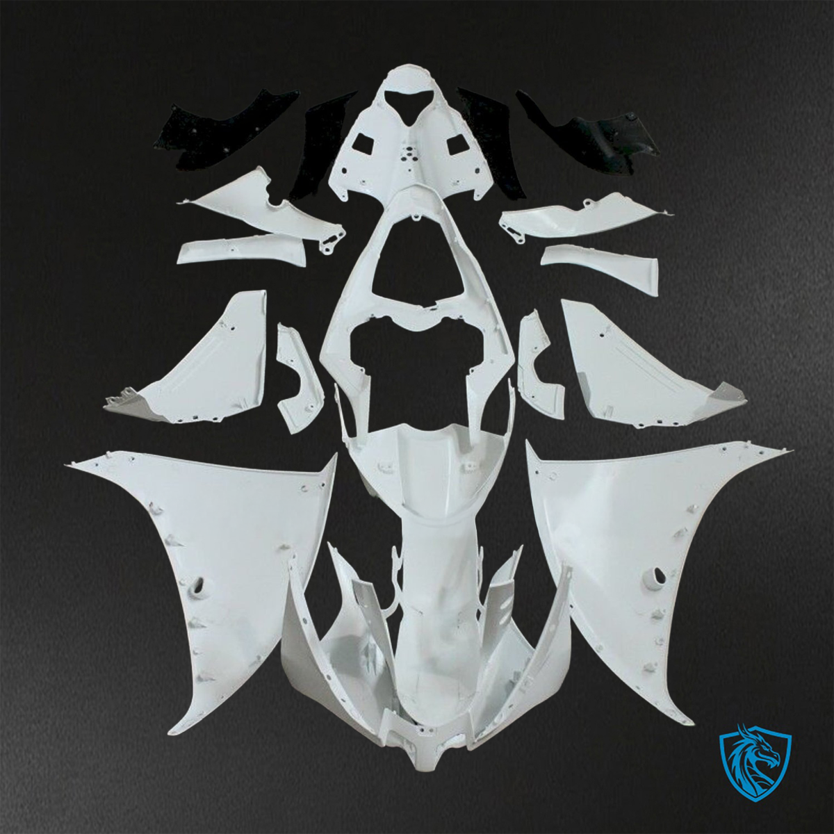 Yamaha YZF R1 (2012-2014) White - Custom ABS Fairing Kit