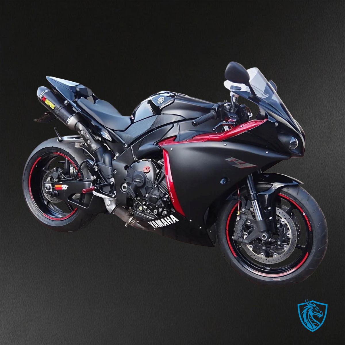 Yamaha YZF R1 (2012-2014) Matte Black & Red - Replacement Motorcycle Fairings Kit