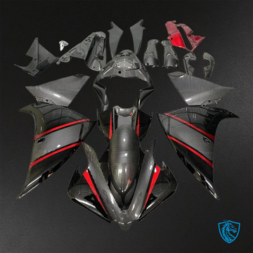 Yamaha YZF R1 (2012-2014) Black & Red Fairings Kit - Aftermarket ABS Bodywork