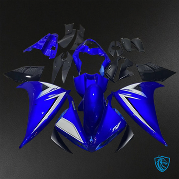 Yamaha YZF R1 (2012-2014) Black, White & Blue ABS Bodywork - Fairings Kit
