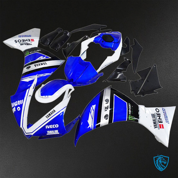 Yamaha YZF R1 (2012-2014) Blue & White ABS Bodywork - Fairings Kit
