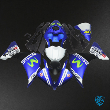 Yamaha YZF R1 (2012-2014) Blue, White & Black Movistar ABS Bodywork - Fairings Kit