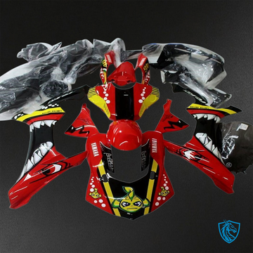 Yamaha YZF R1 (2015-2020) Gloss Red, Yellow & Black Shark ABS Bodywork - Fairings Kit
