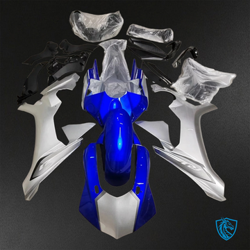 Yamaha YZF R1 (2015-2020) Gloss Blue & Gray - Custom ABS Fairing Kit