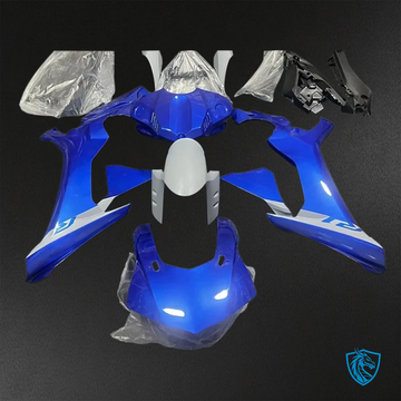 Yamaha YZF R1 (2015-2020) Gloss Blue & White - Custom ABS Fairing Kit