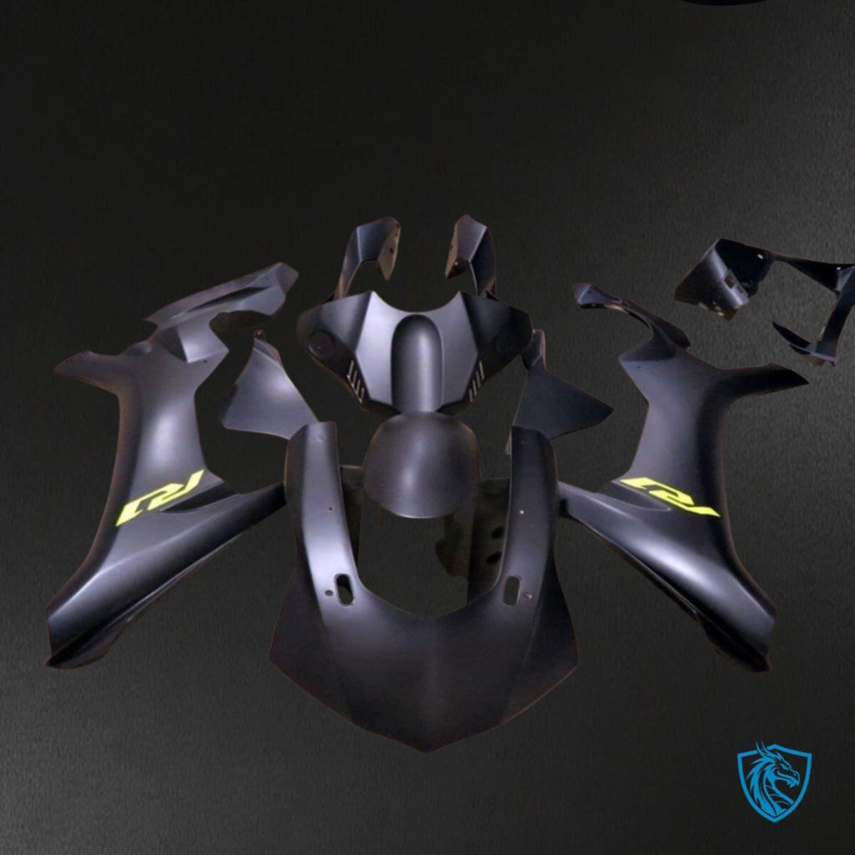 Yamaha YZF R1 (2015-2020) Matte Black ABS Bodywork - Fairings Kit