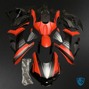 Yamaha YZF R1 (2015–2020) Matte Red, Gray & Black Fairings Kit - Aftermarket ABS Bodywork