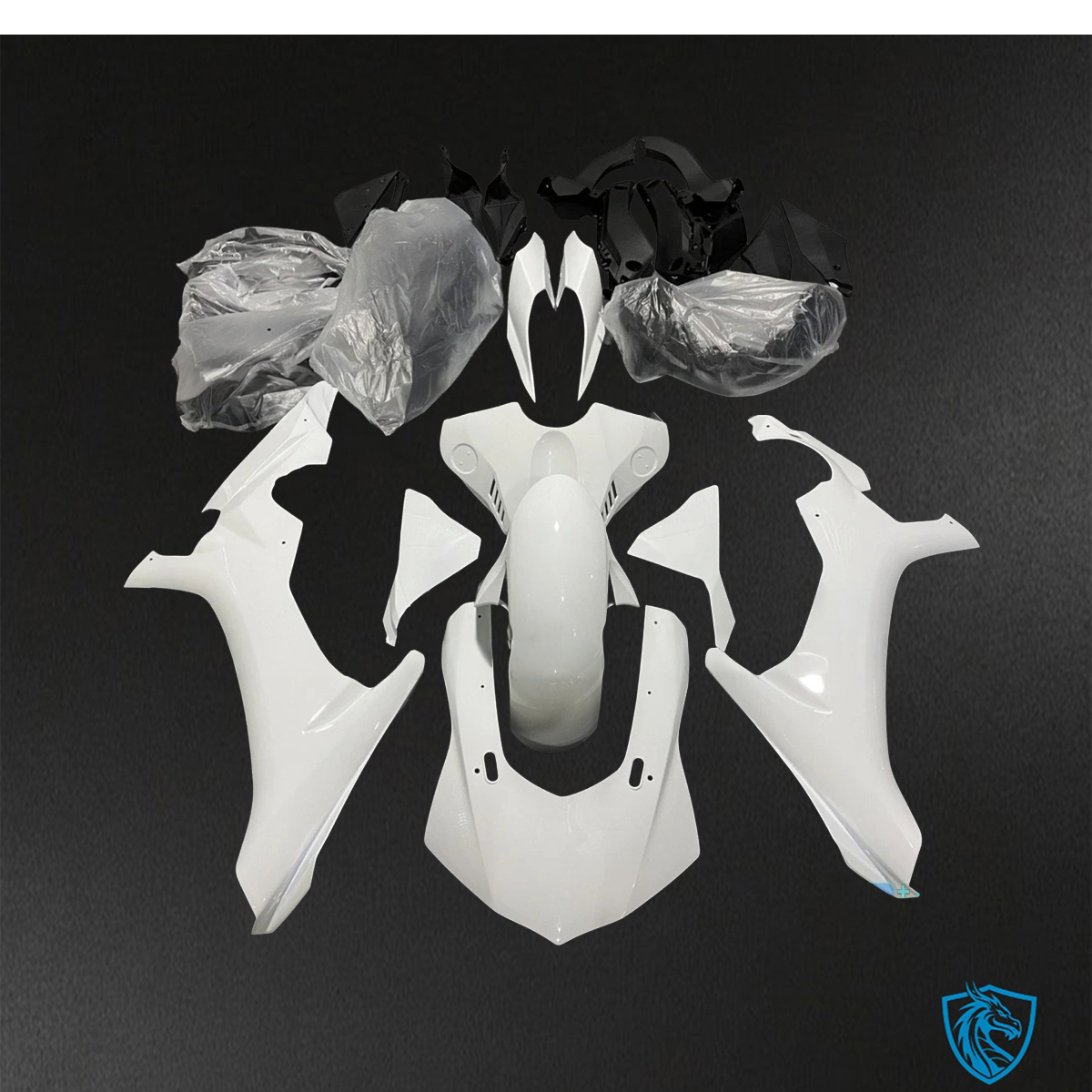 Yamaha YZF R1 (2015-2020) Gloss White - Custom ABS Fairing Kit