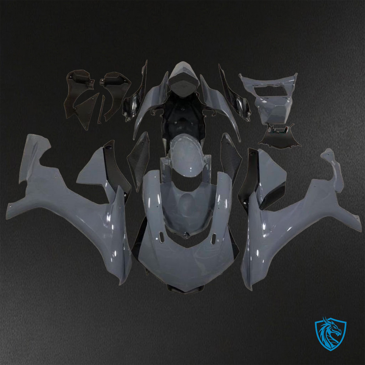 Yamaha YZF R1 (2015-2020) Grey - Custom ABS Fairing Kit