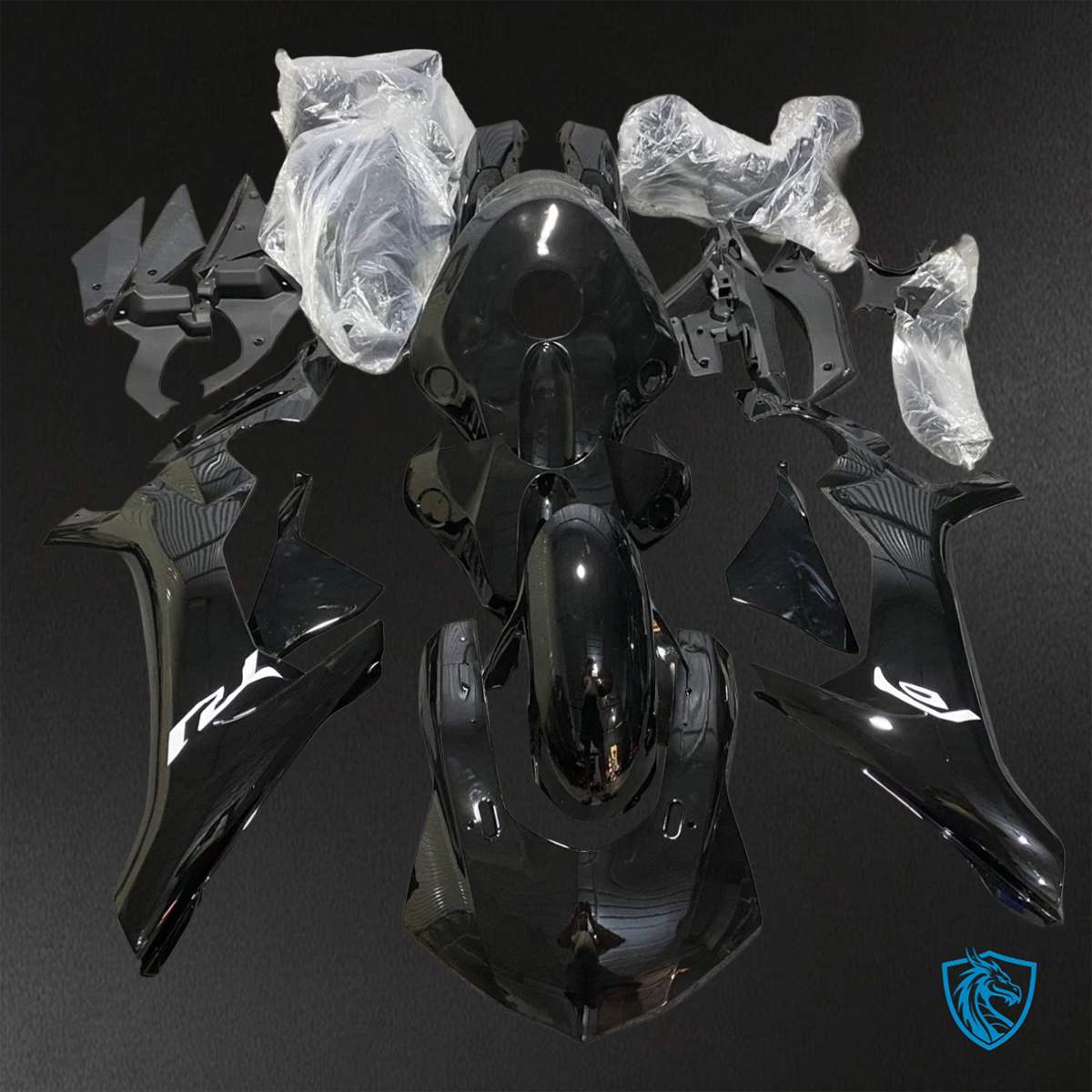 Yamaha YZF R1 (2015-2020) Black - Replacement Motorcycle Fairings Kit