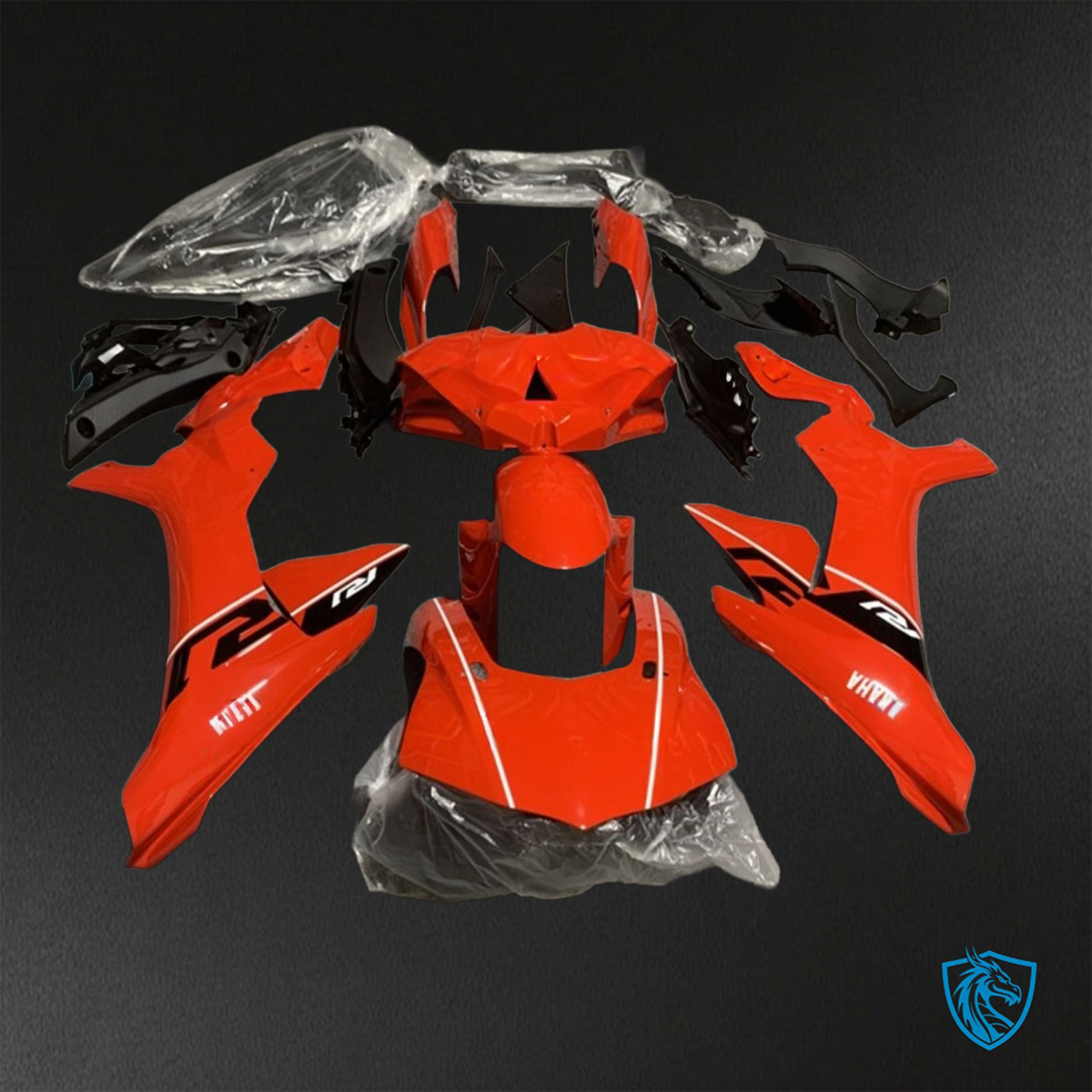 Yamaha YZF R1 (2015–2020) Glossy Red & Black ABS Bodywork - Fairings Kit