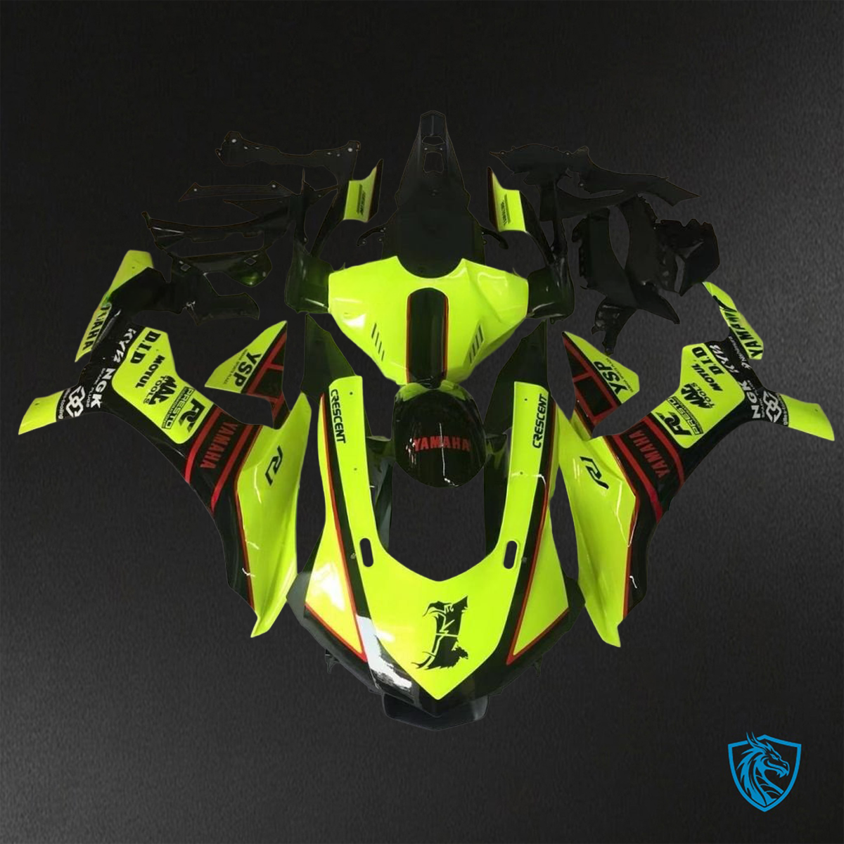 Yamaha YZF R1 (2015-2020) Yellow Fairings Kit - Aftermarket ABS Bodywork
